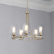 Ashford 5 Light 25 inch Modern Gold Chandelier Ceiling Light